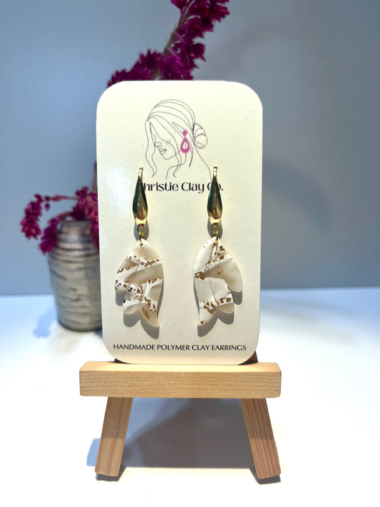 Cream marble with gold foil