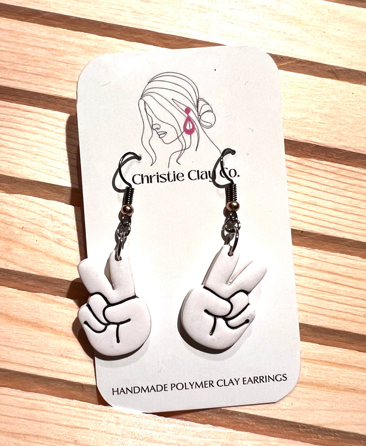 Hippie.  Peace Sign Fingers