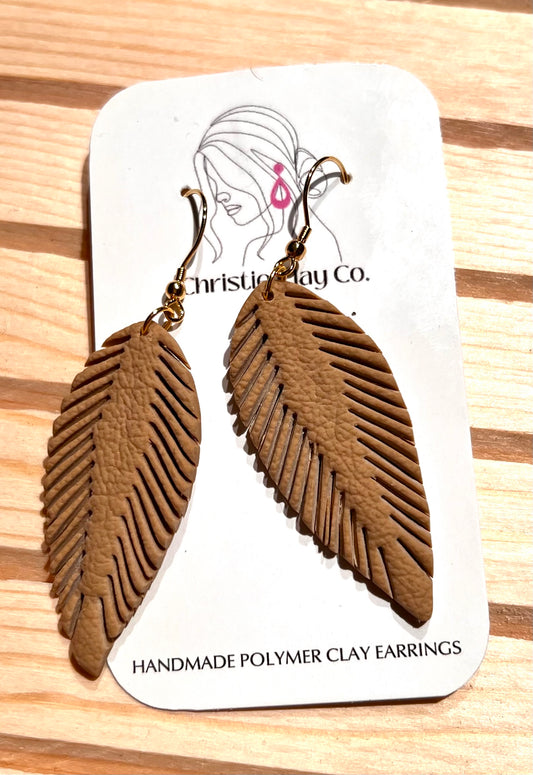 Faux Leather - Boho Feather