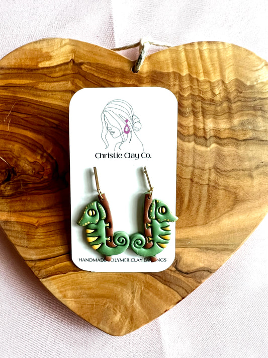 Whimsy.  Sleeping Chameleons, Yellow