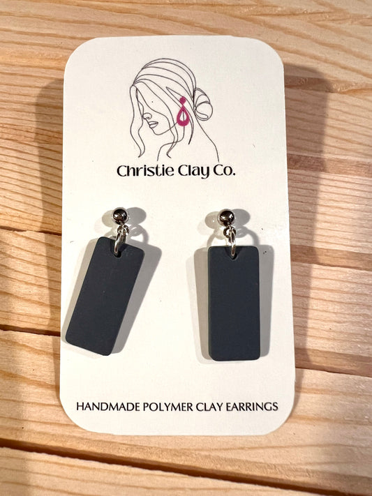 Smooth - Simple Rectangle Everyday Earrings