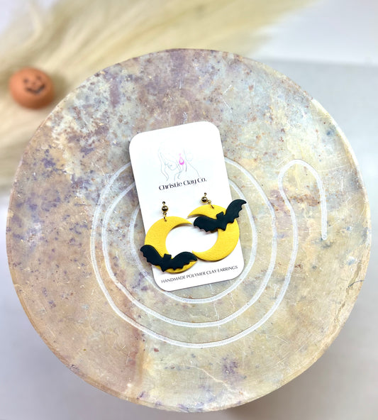 Halloween - Crescent Moon Bats