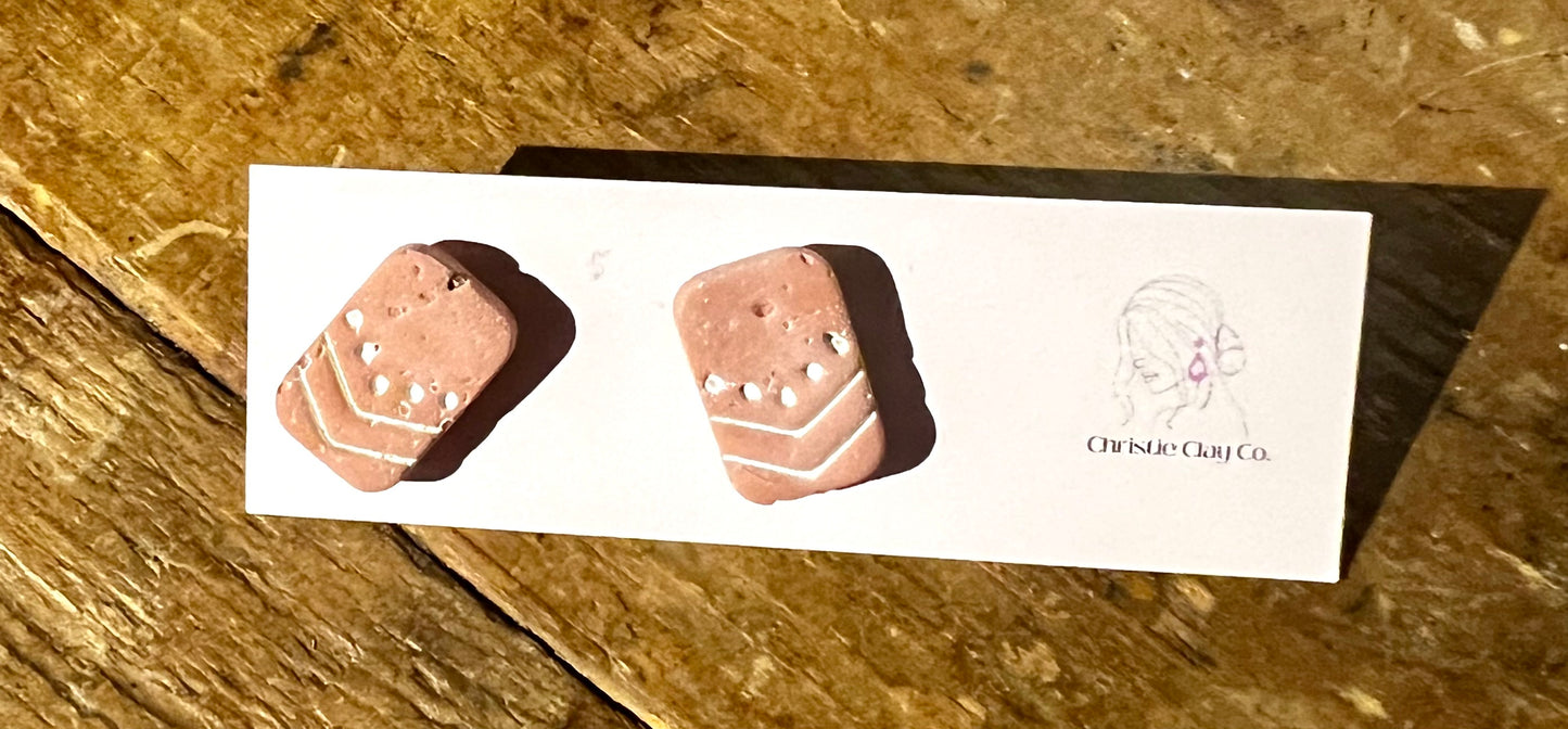 Terracotta - Faux Terracotta Studs