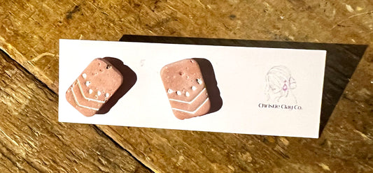 Terracotta - Faux Terracotta Studs