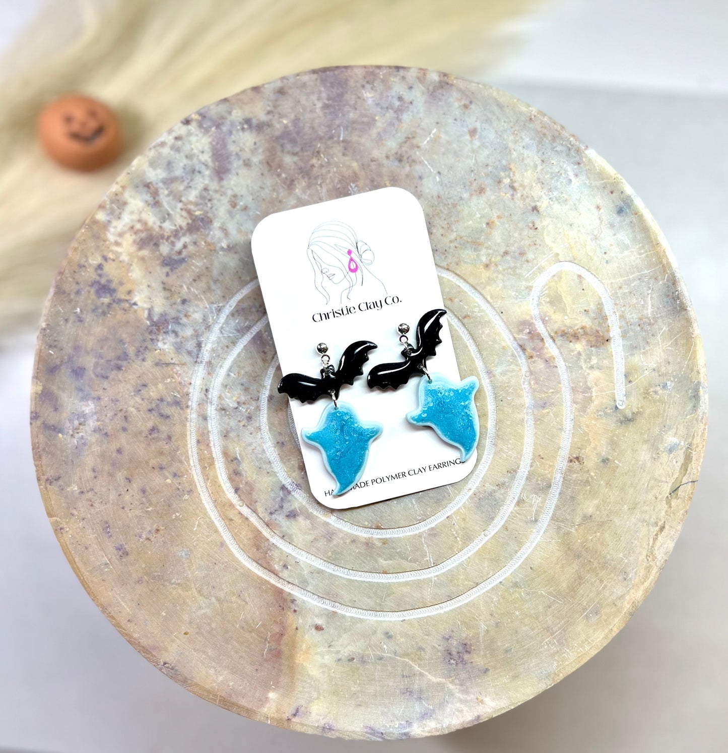 Halloween - Blue Ghosty and Bat