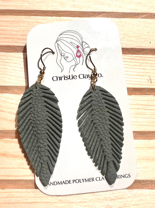 Faux Leather - Boho Feather