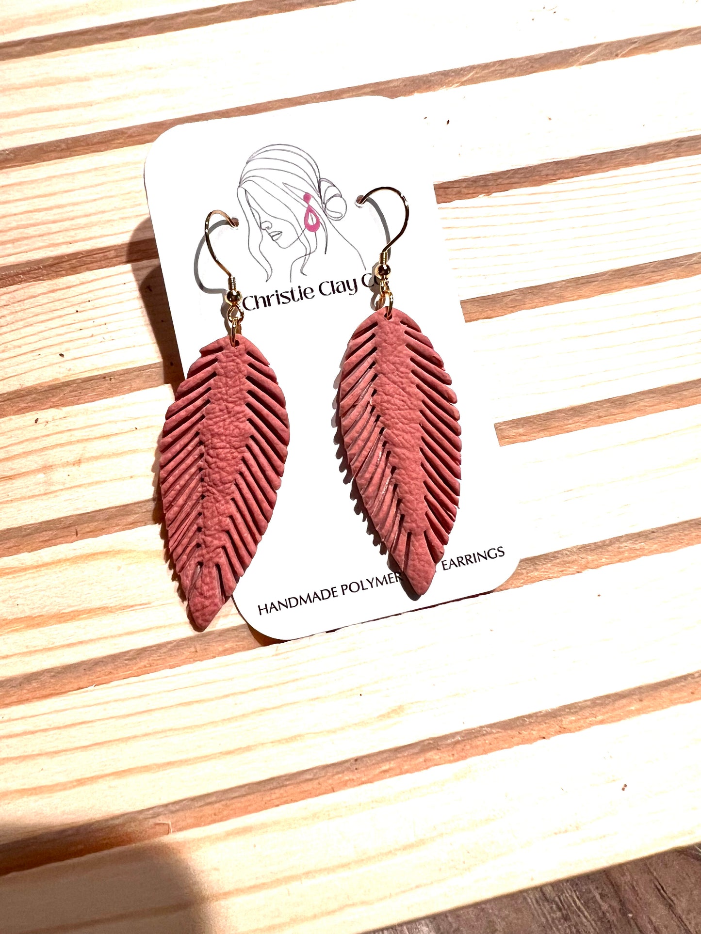 Faux Leather - Boho Feather