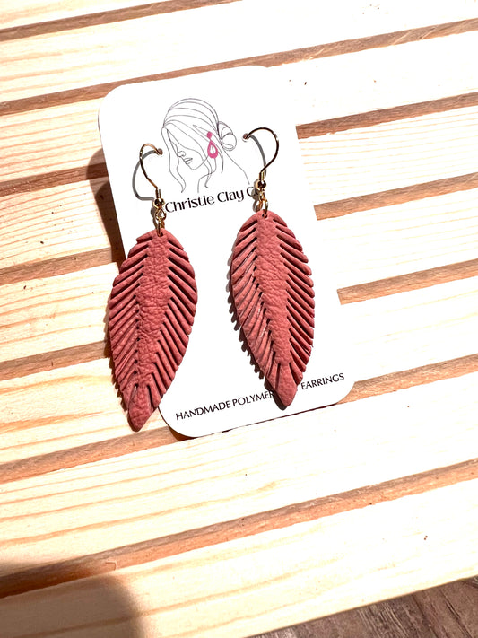 Faux Leather - Boho Feather