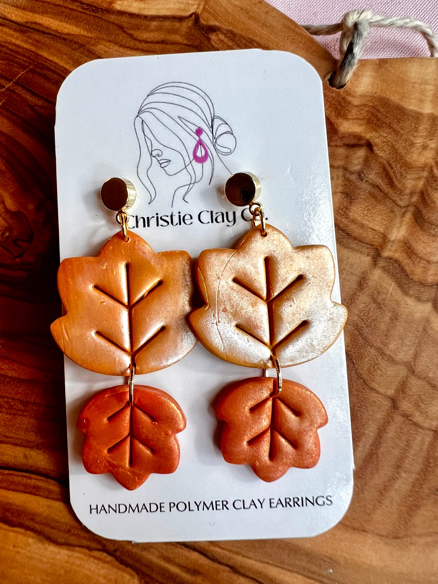 Fall - Maple Leaf Dangle Shimmer