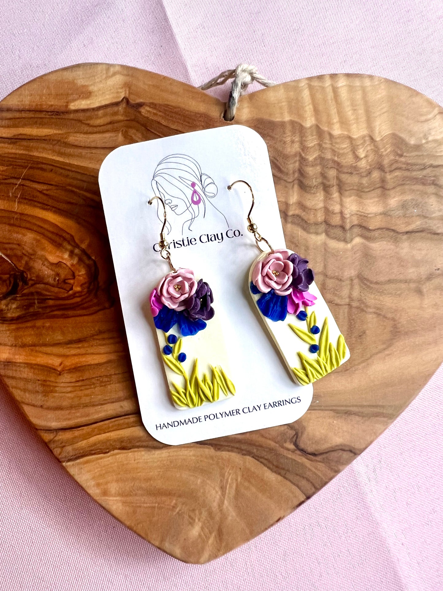 Bridgerton Inspired.  Chartreuse Floral Dangle