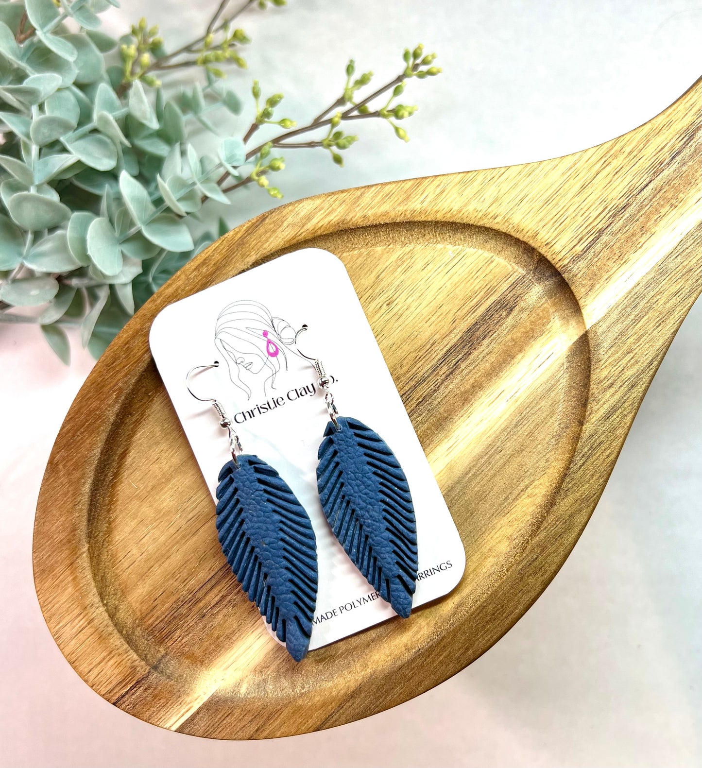 Faux Leather - Boho Feather