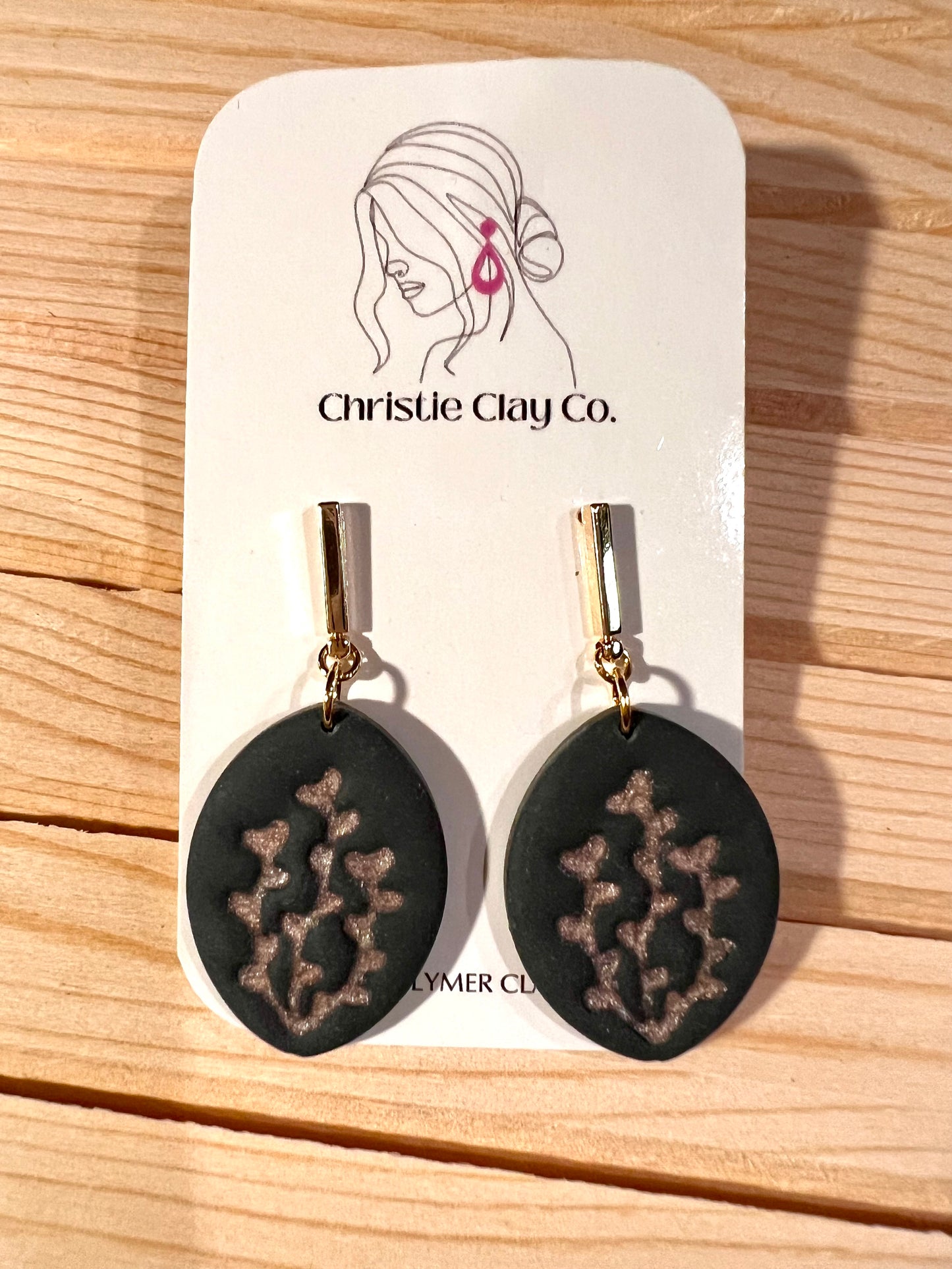 Floral Imprint Dangles