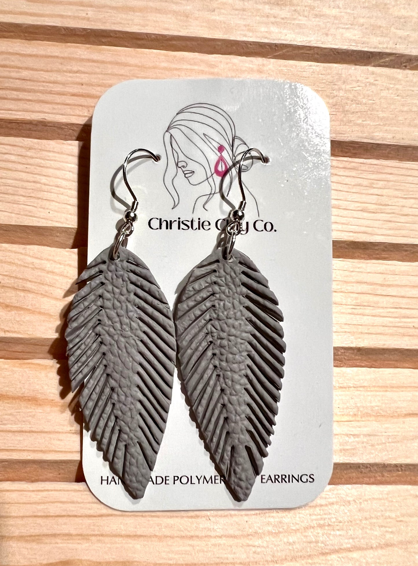 Faux Leather - Boho Feather