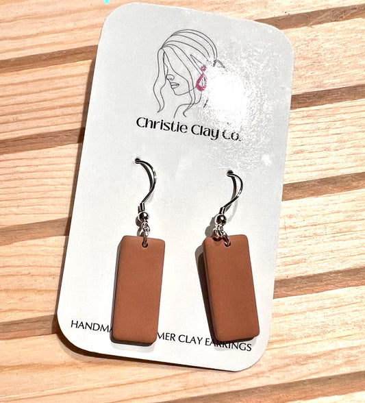Smooth - Simple Rectangle Everyday Earrings