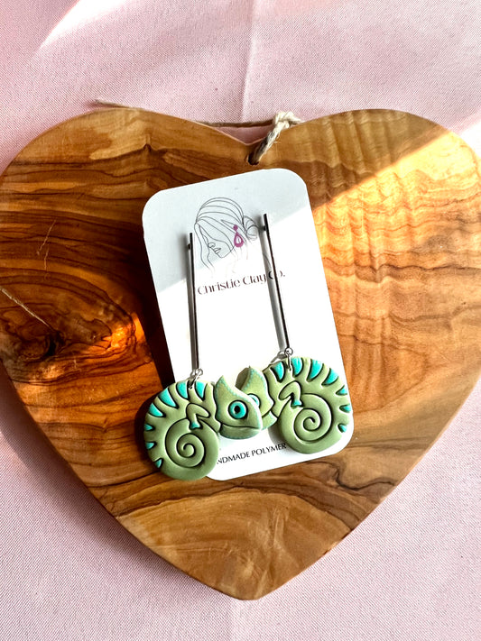 Whimsy.  Chameleon Dangles