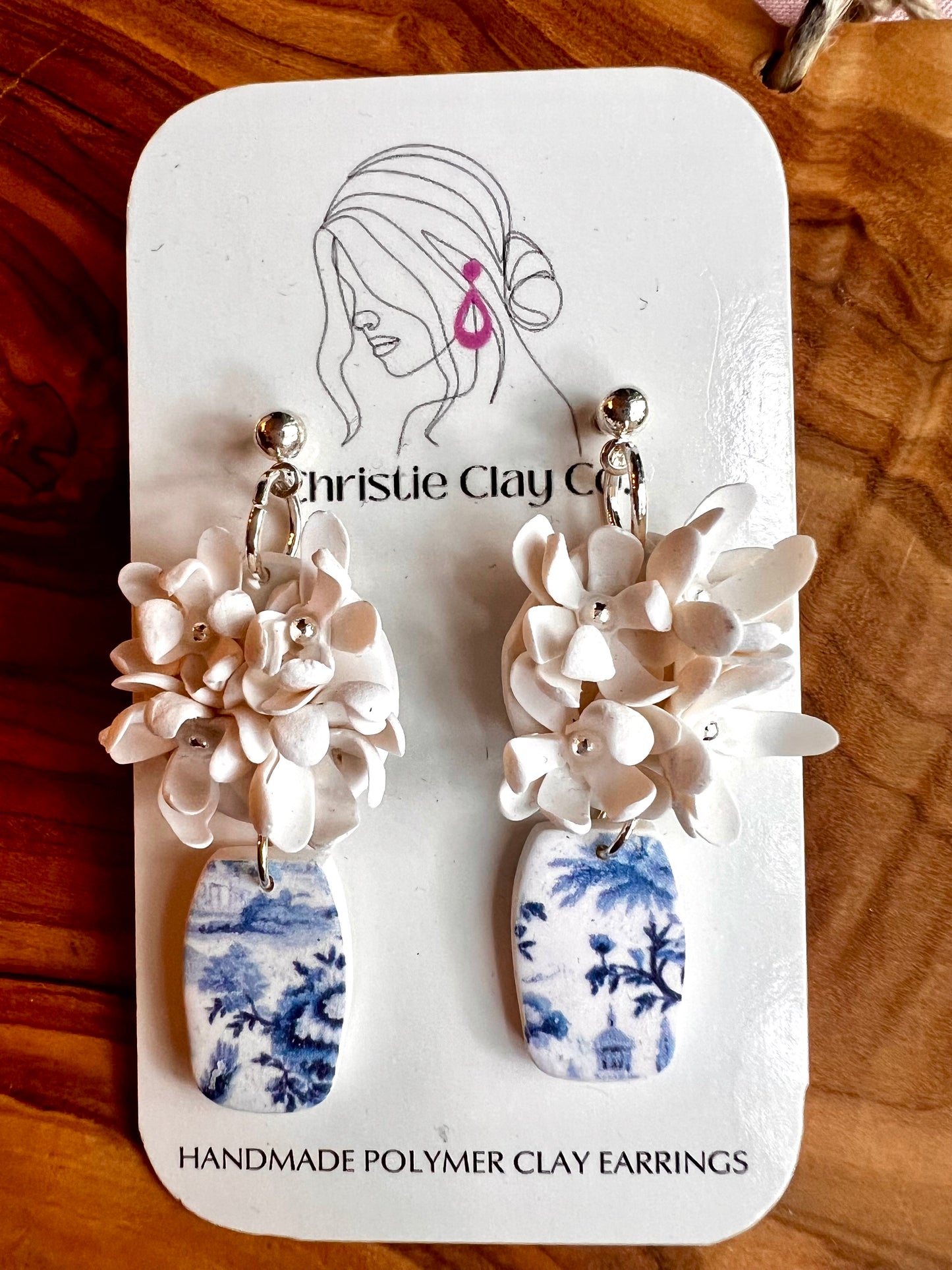 Florals in Simple China Vase