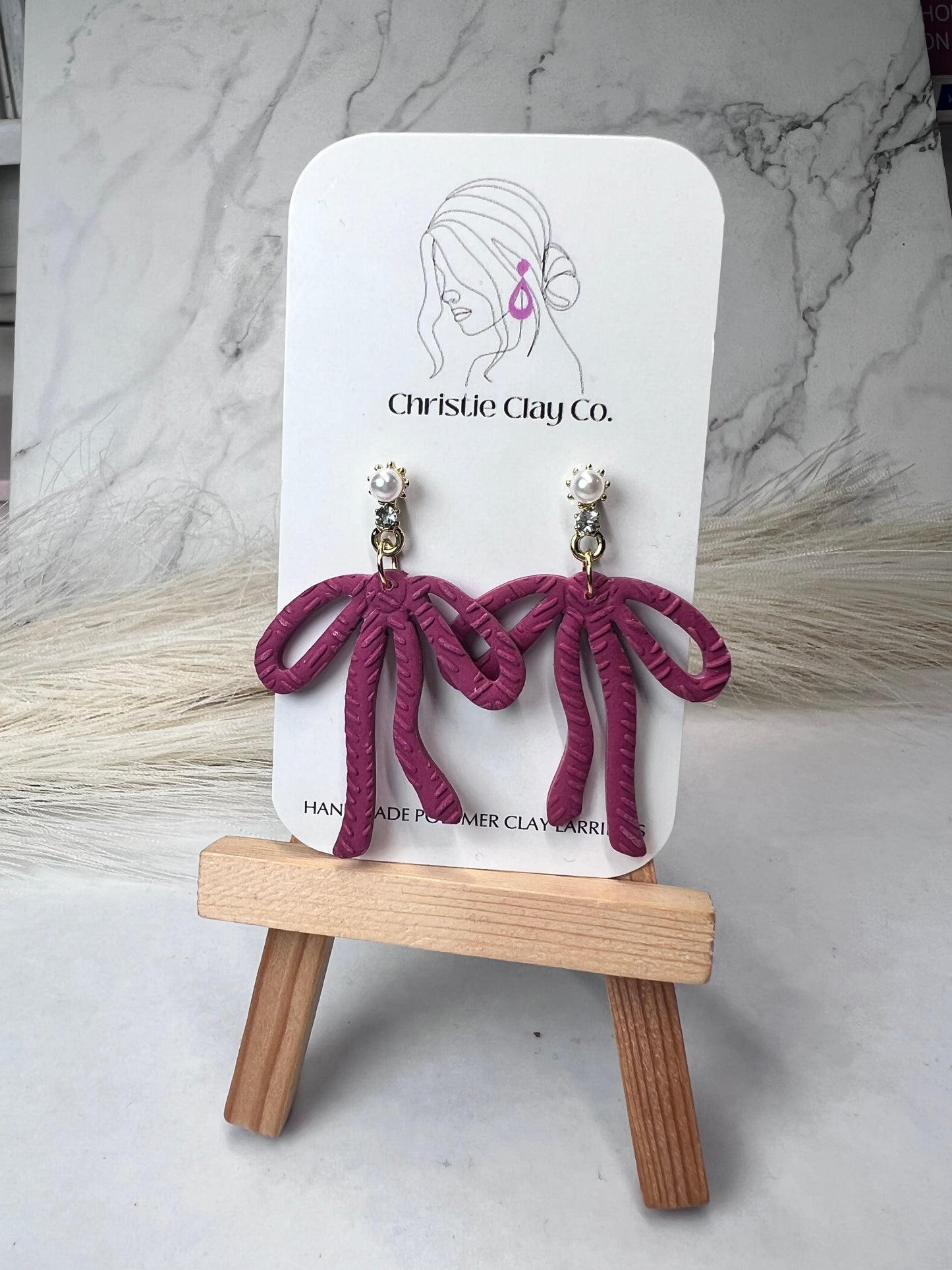 Bows - Mauve Droopy Bows