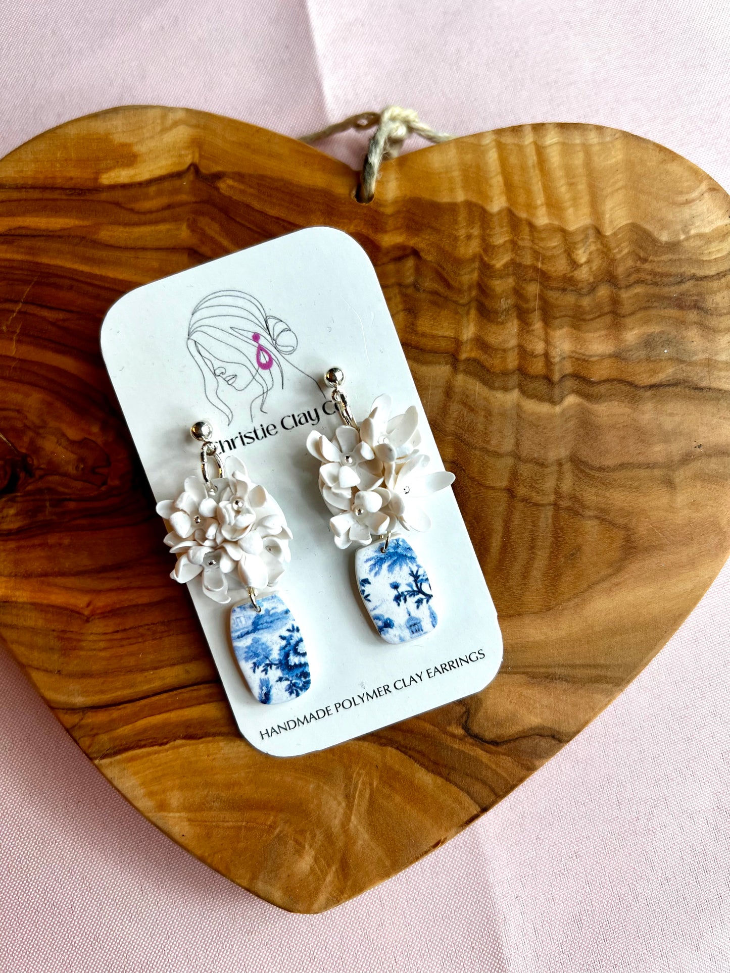 Florals in Simple China Vase