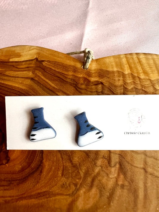Back To School Beaker Studs