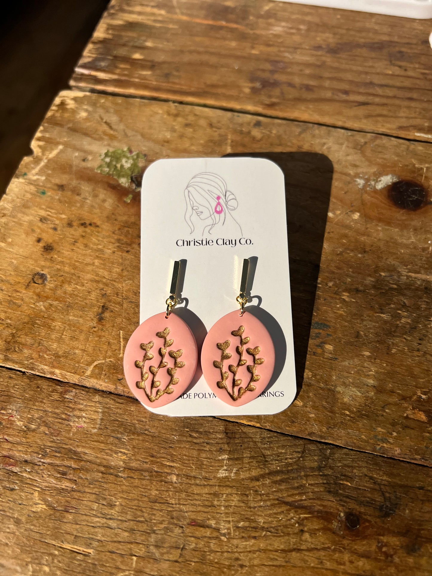 Floral Imprint Dangles