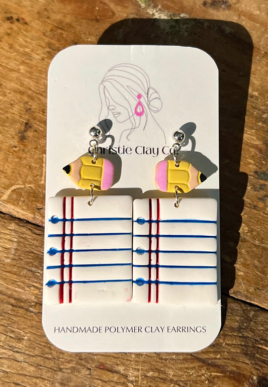 Back To School - Paper and Pencil Dangles