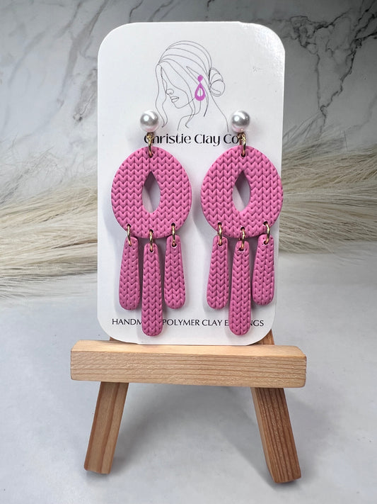 Sweater Weave Cutout Dangles