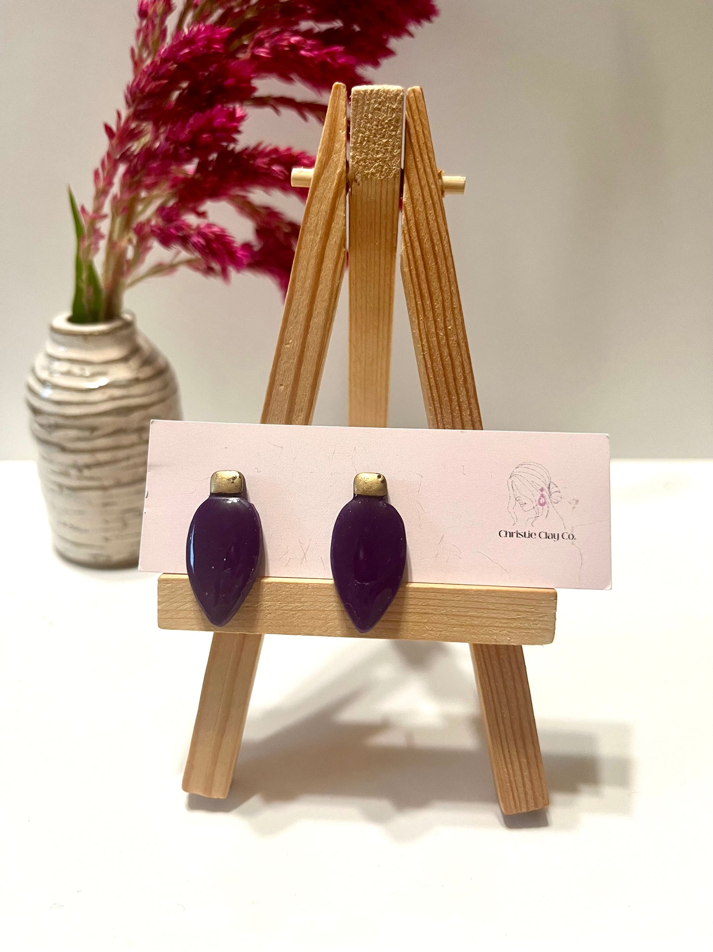 Christmas-Purple Christmas light ornament