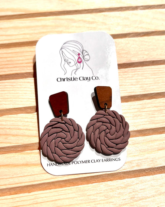 Weave Circle Dangles