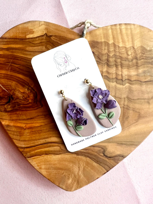 Florals - Purple Flower Drop