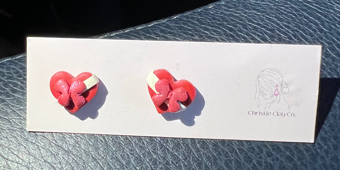 Valentines - Mini Heart Box Topper Studs