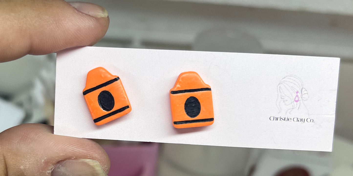 Back To School Crayon Studs