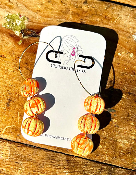 Fall - Triple Gold Flake Mini Pumpkins