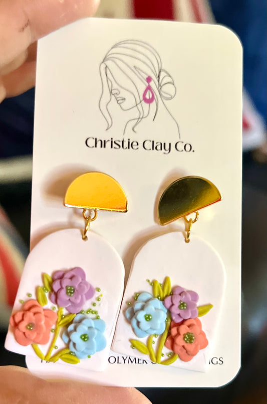 Bridgerton Inspired - White Floral Drop