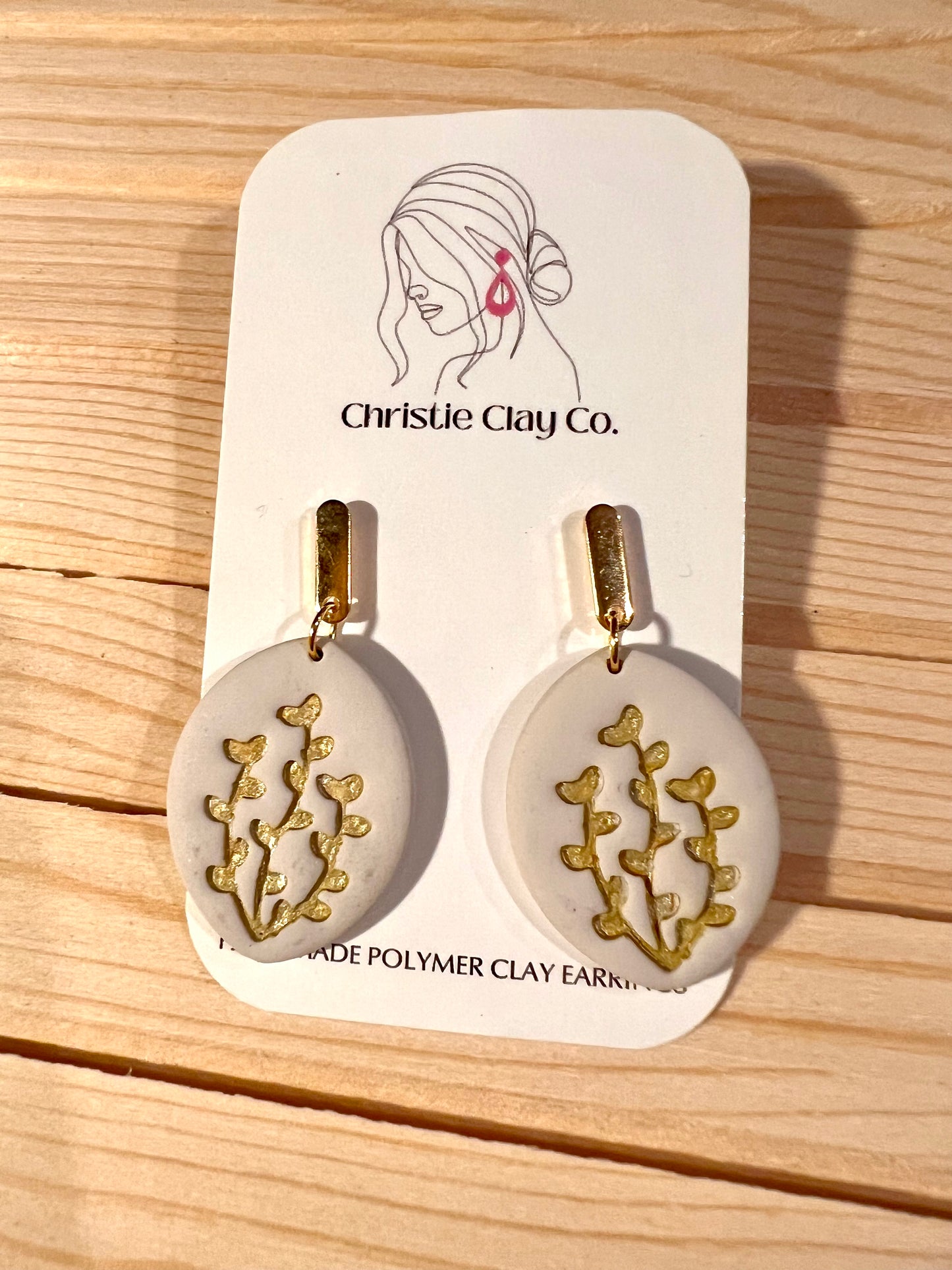 Floral Imprint Dangles