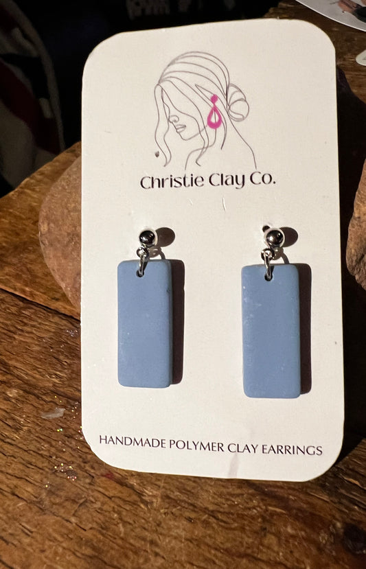 Smooth - Simple Rectangle Everyday Earrings