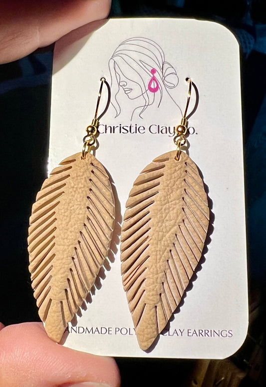 Faux Leather - Boho Feather