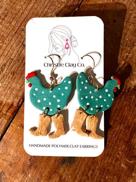 Whimsy.  Chicken with boots