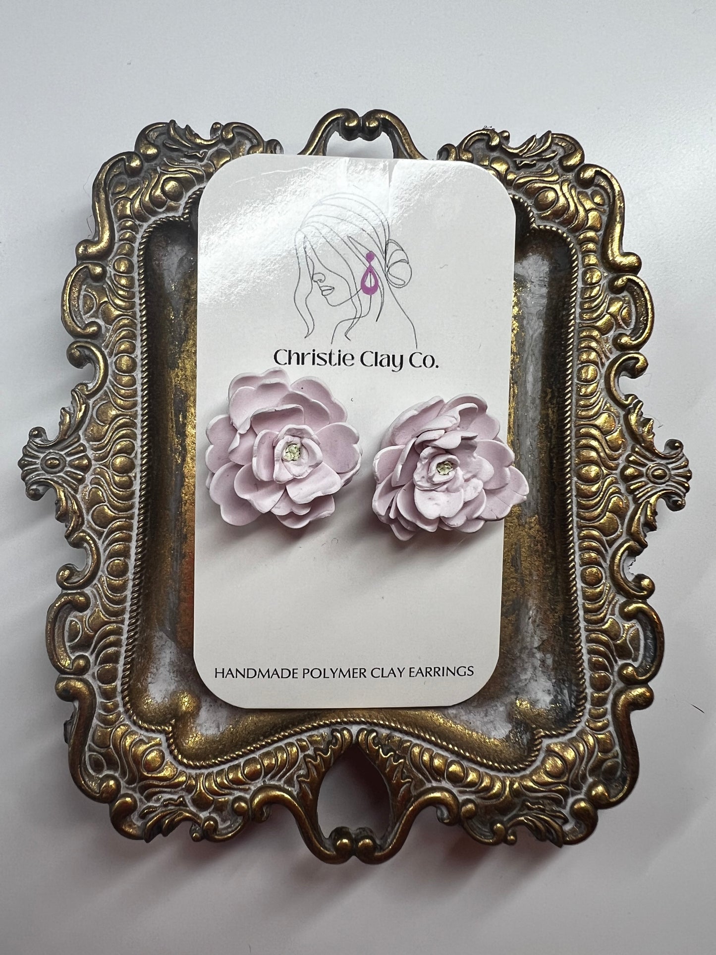 Spring.  Large Floral studs.