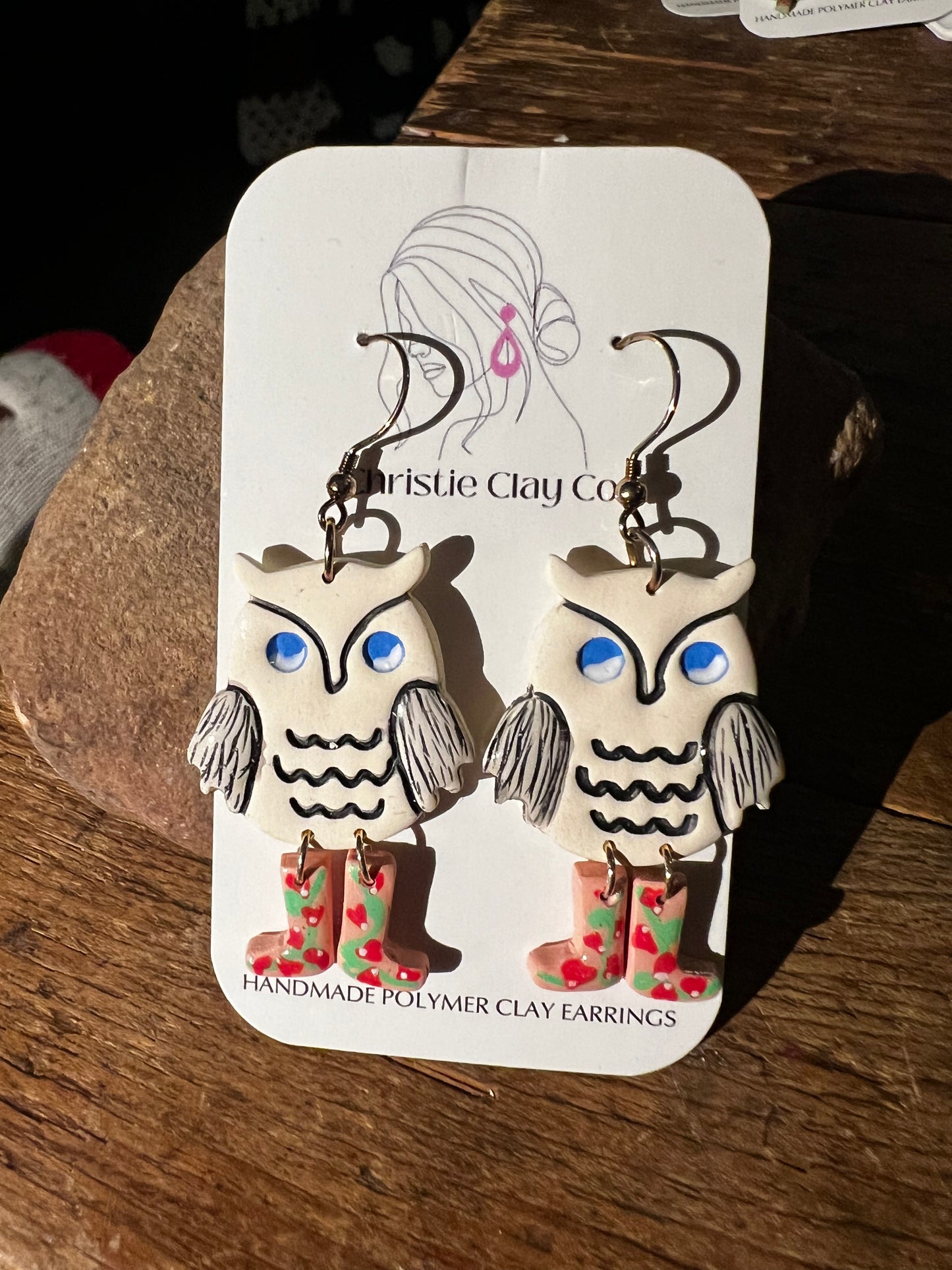 Fall - Owl with Hand Painted Boots