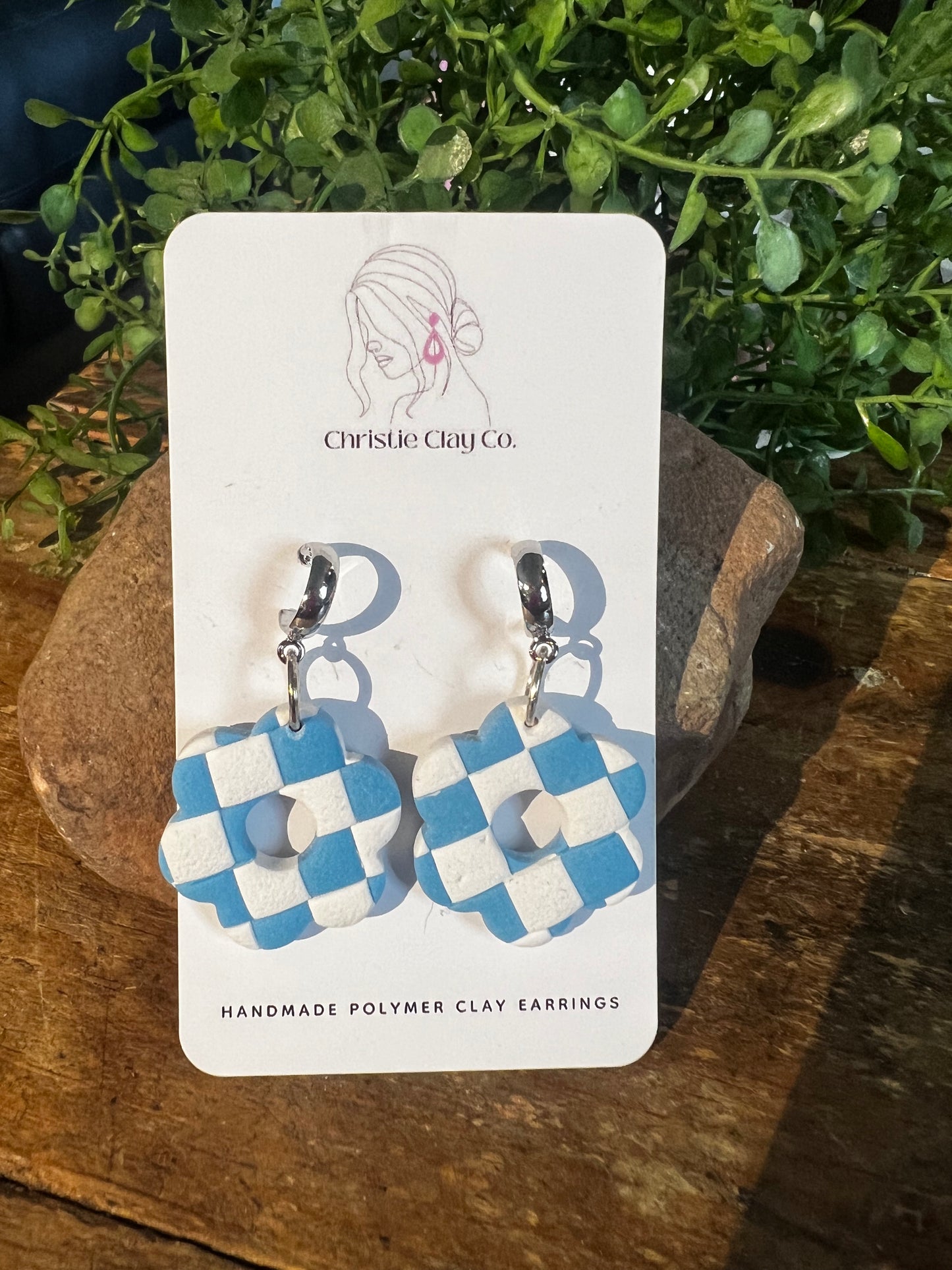 Spring.  Checkerboard dangles