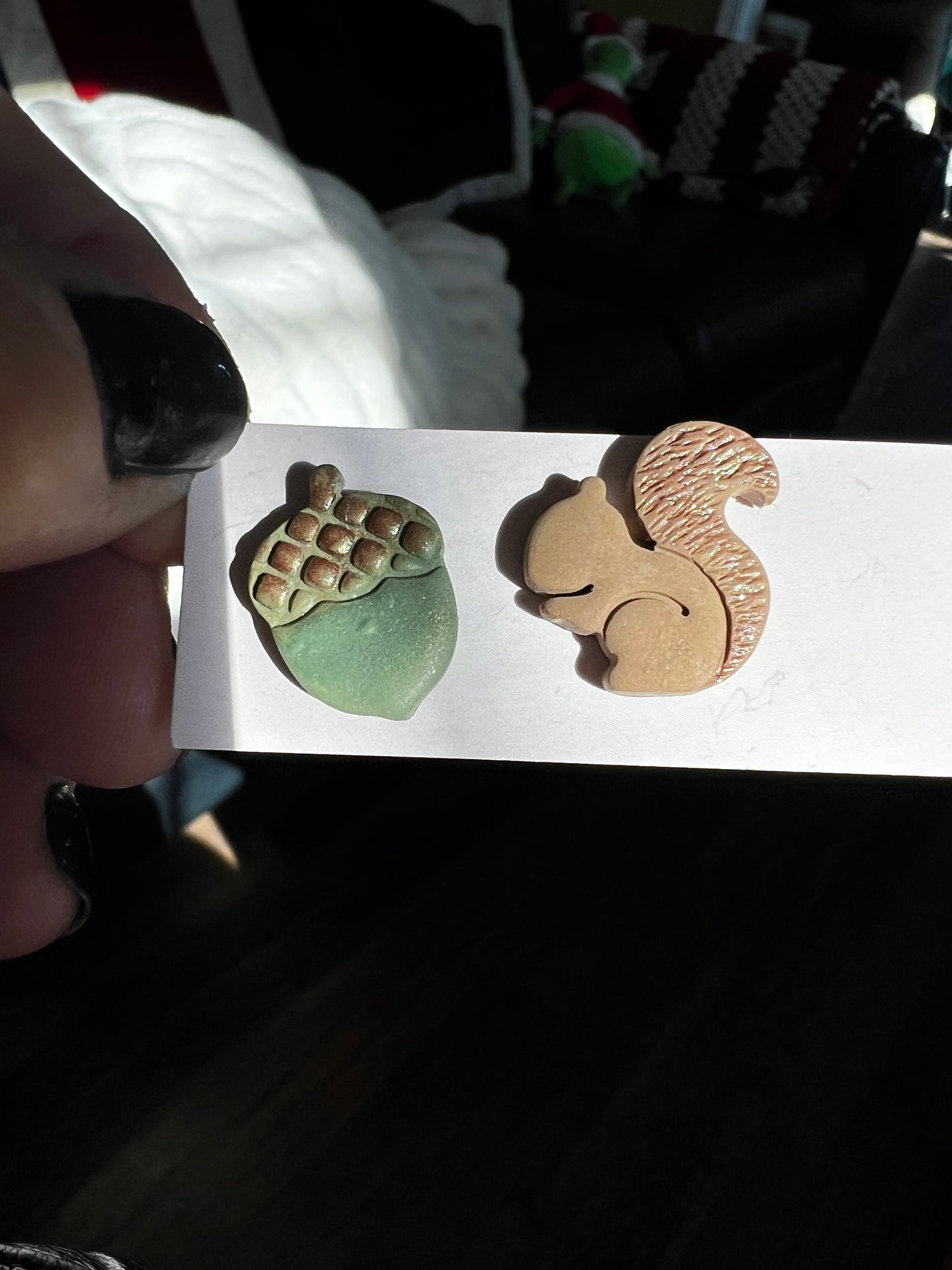 Fall - Squirrel & Acorn Studs