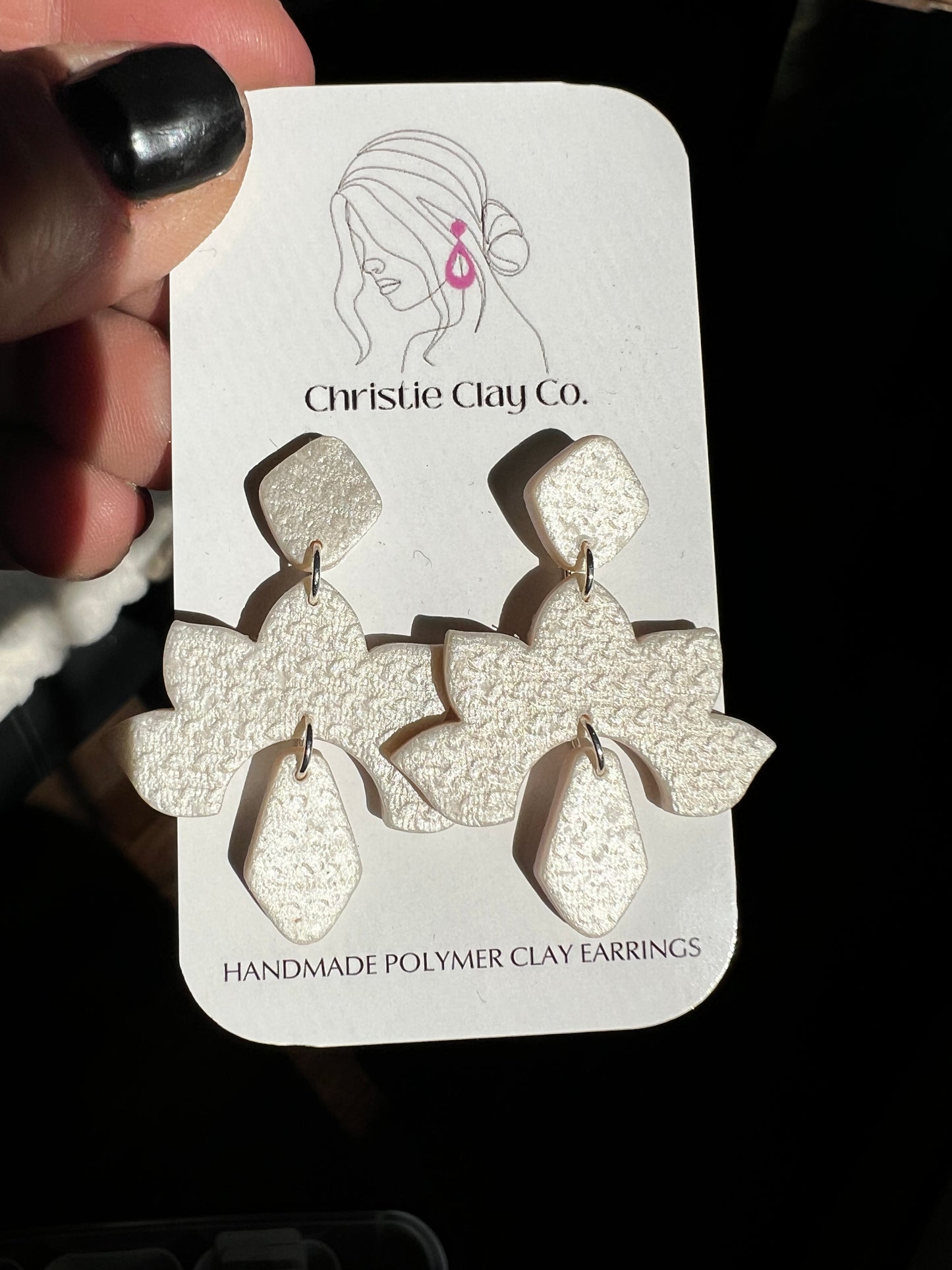 Winter - Pearl Organic Dangle