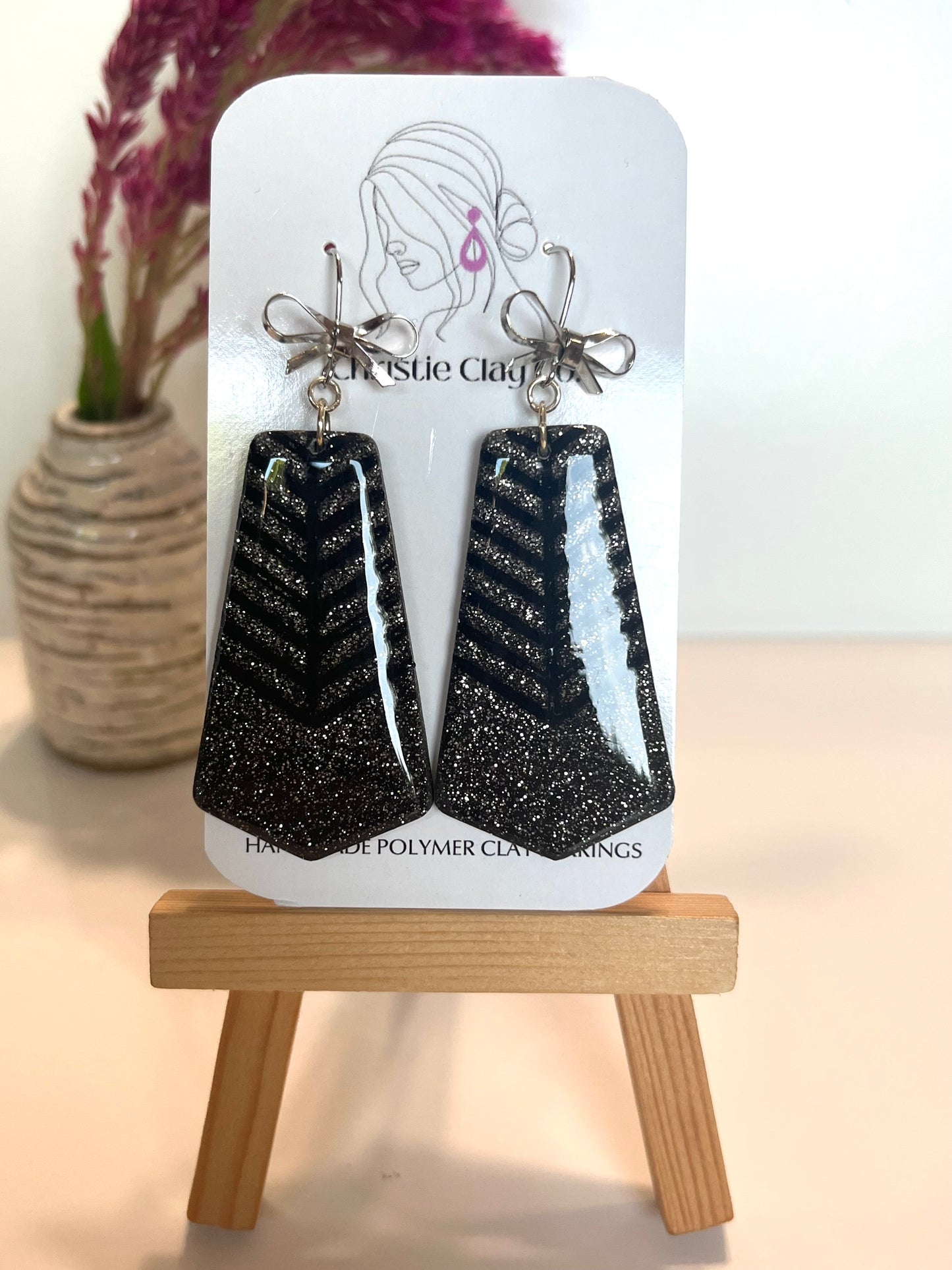 New Year’s Eve-Black Sparkle with Bows